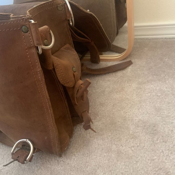 Rustic Leather Backpack - Picture 8 of 8